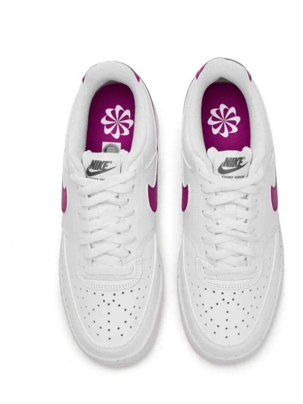 Women’s Nike Court Vision Next Nature Women's Low-Top Shoes Cactus flower 6.5 - Picture 3 of 7